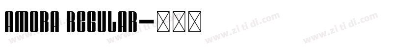 Amora Regular字体转换